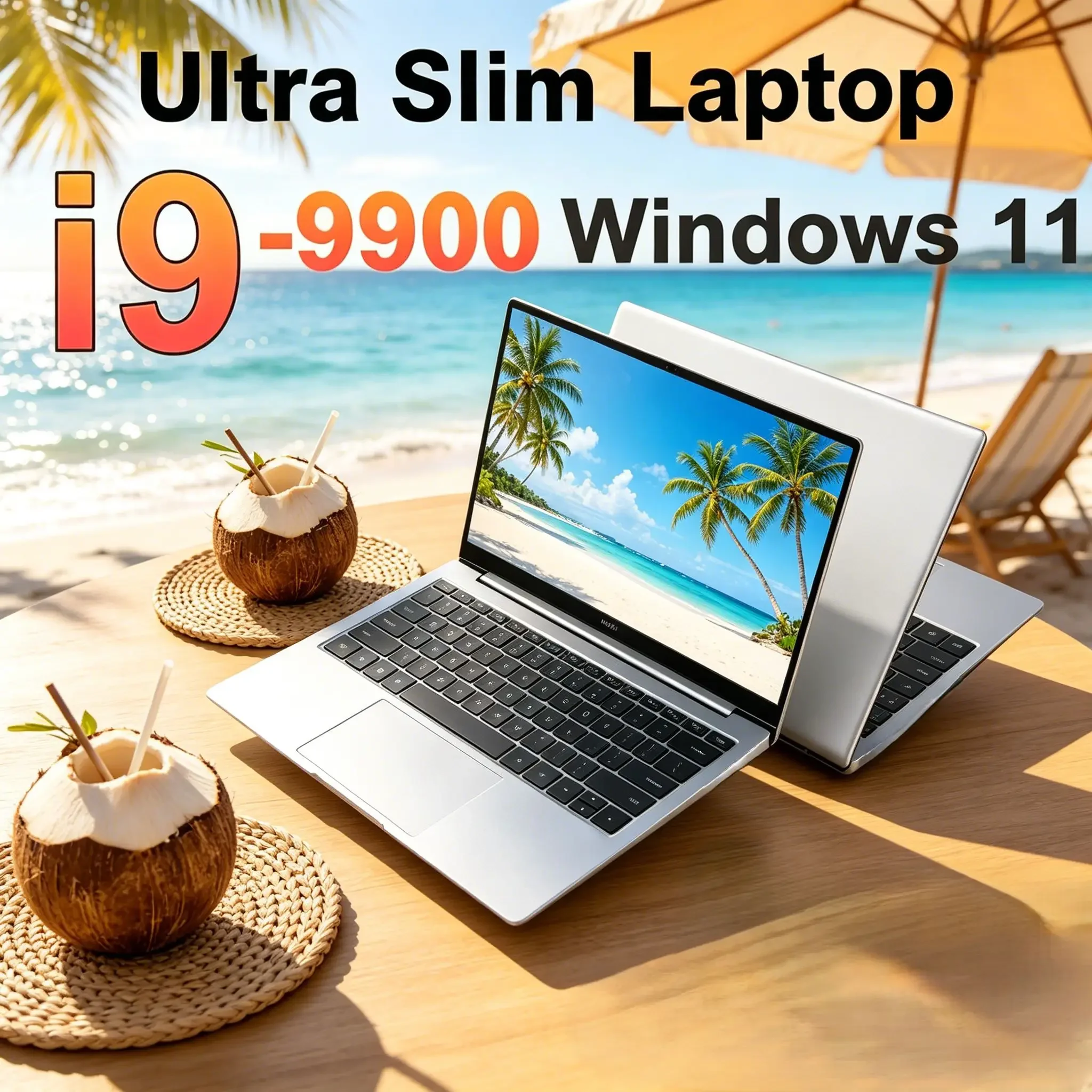 

Brand‑New 15.6‑Inch Ultra‑Thin Laptop by Intel Core I9‑9900 Octa‑Core Processor, 32GB High‑Speed RAM & 2TB 1080P, Windows 11 Pro