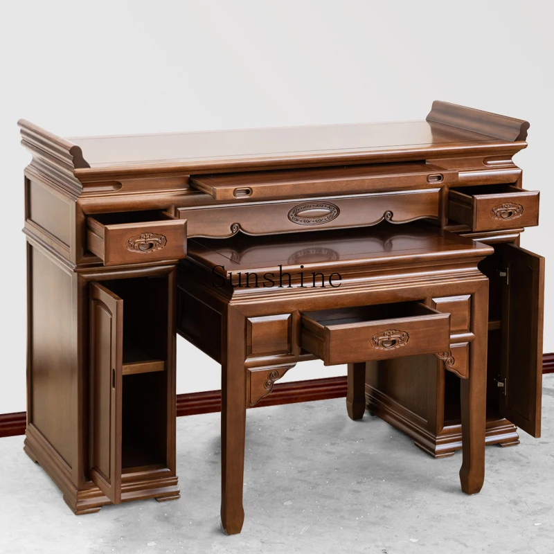 

Shrine offering table Solid wood nave offering table Incense table Household new Chinese living room Shrine cabinet