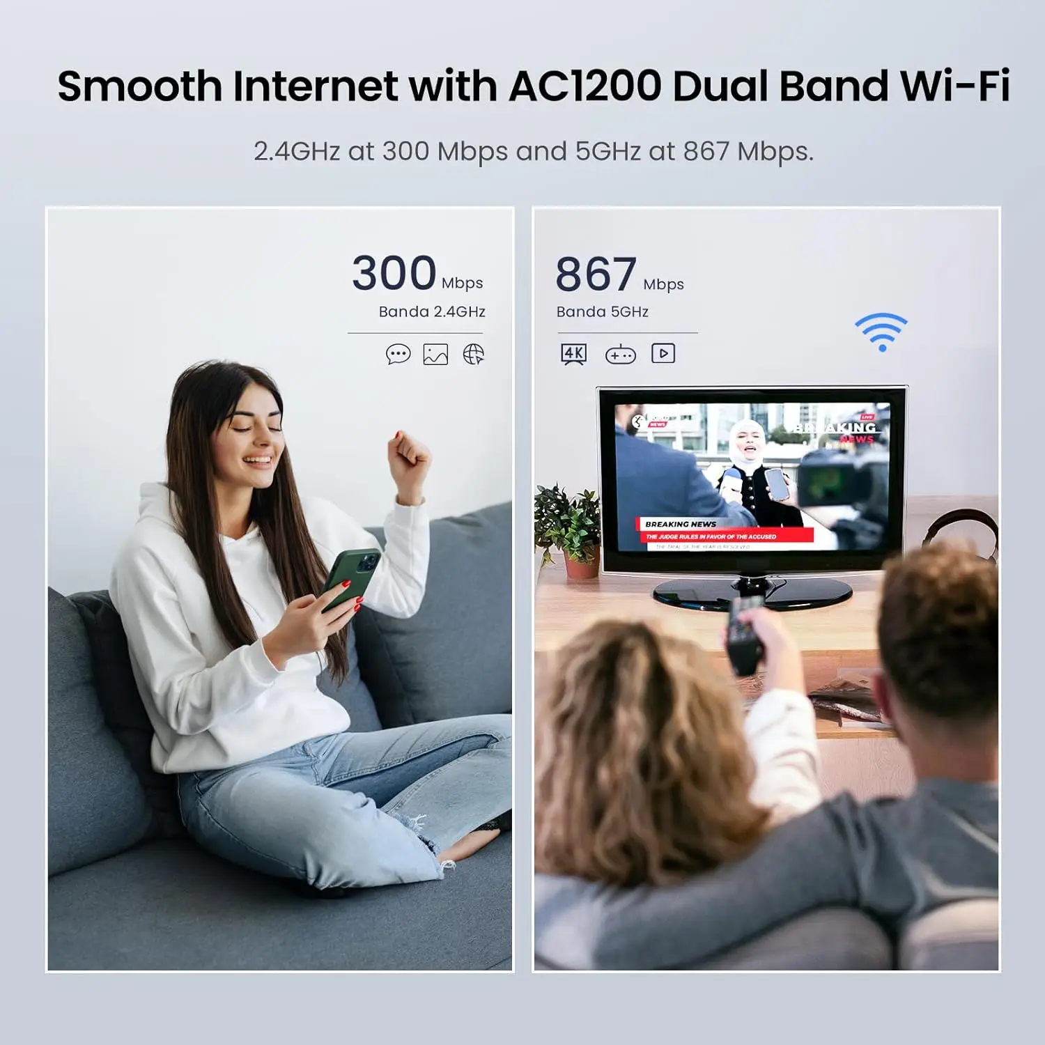 Global version tenda AC8 5.0 AC1200M Wireless WiFi Support IPV6 Home Coverage Dual Band Smart APP Router