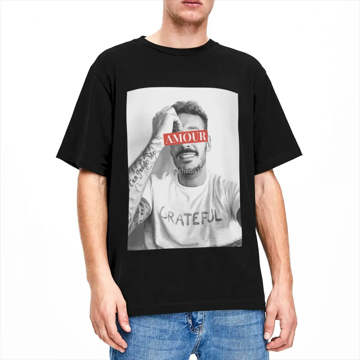 Men Women's Matt Pokora Love T-Shirt Apparel Hipster 100% Cotton T Shirts Tee Clothing Summer