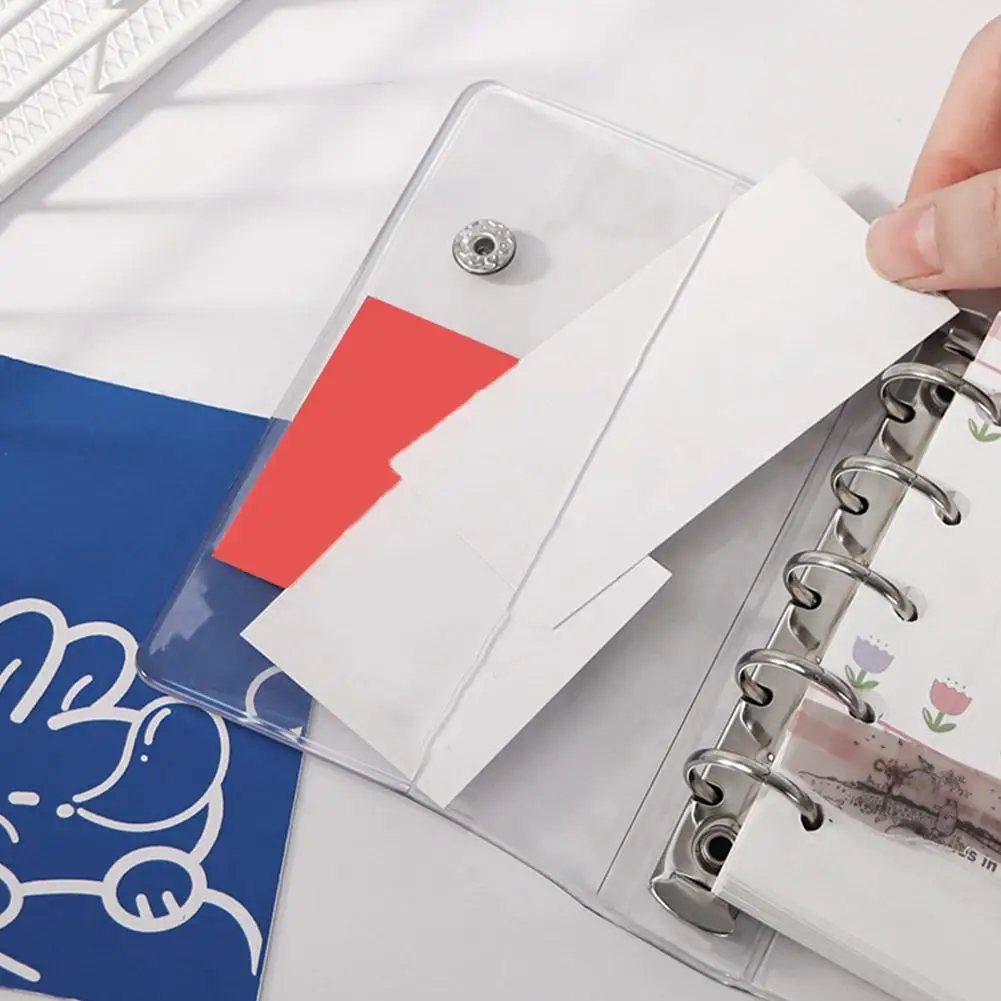 مجلة M5 Binder شفافة، مشبك مزدوج جمالي بسيط، إدراجات آمنة وخفيفة الوزن وقابلة للتخصيص لتخطيط الملاحظات