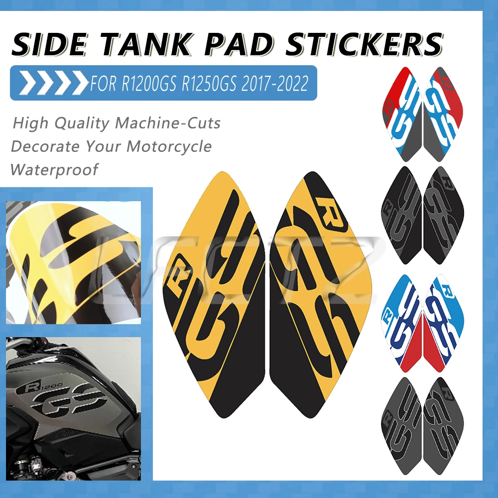 Fit for BMW R1200GS R1250GS R 1250 1200 GS R 1200GS 2017-2022 Motorcycle PVC Side Fuel Tank Pad Decoration Sticker Decals
