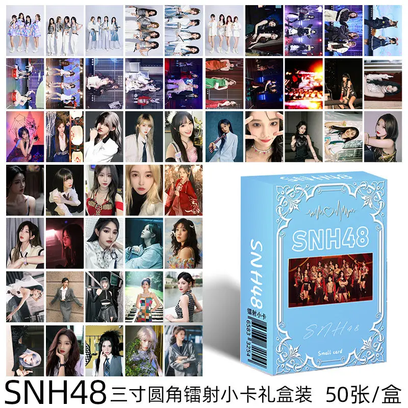 SNH48 Chinese star photobook set laser cards Card film Card book as gift for friendd