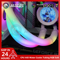 120 240 360 CPU AIO Water Cooler Tubing RGB Soft Luminous Neon Liquid Cooling Tube Cover 5V 3Pin ARGB