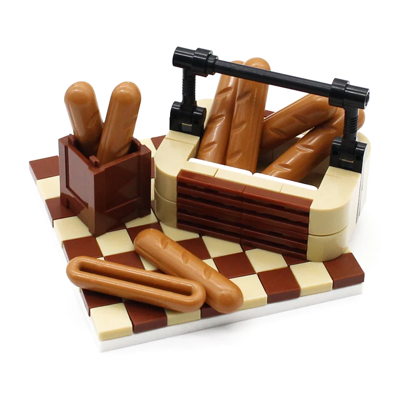 MOC Architecture Fountain Square Bausteine – City Park Wasserfunktionsmodell, DIY pädagogisches Konstruktionsspielzeug f