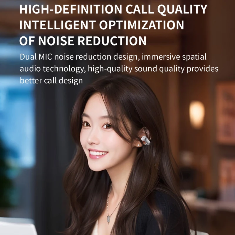 V12 Open Earphone HiFi Stereo HD Mic Call Headphones Outdoors Sports Ear Clip Headset Wireless Bluetooth Earbuds For BOSE Ultra view 6