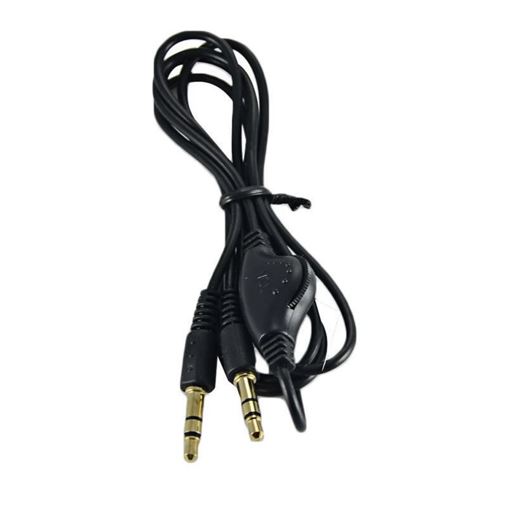 3.5 مللي متر ذكر إلى 3.5 مللي متر ذكر ، 3 القطب ، صوت ستيريو ، aux ، محول سماعة مساعدة ، موصل سماعة الرأس ، مع التحكم في مستوى الصوت