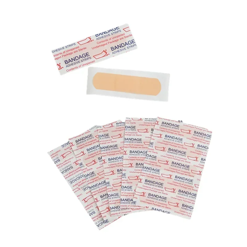 50/100PCS Breathable First Aid Bandage Band Aid Adhesive Wound Dressings Paste Gauze Plasters Travel Kit Bandaids