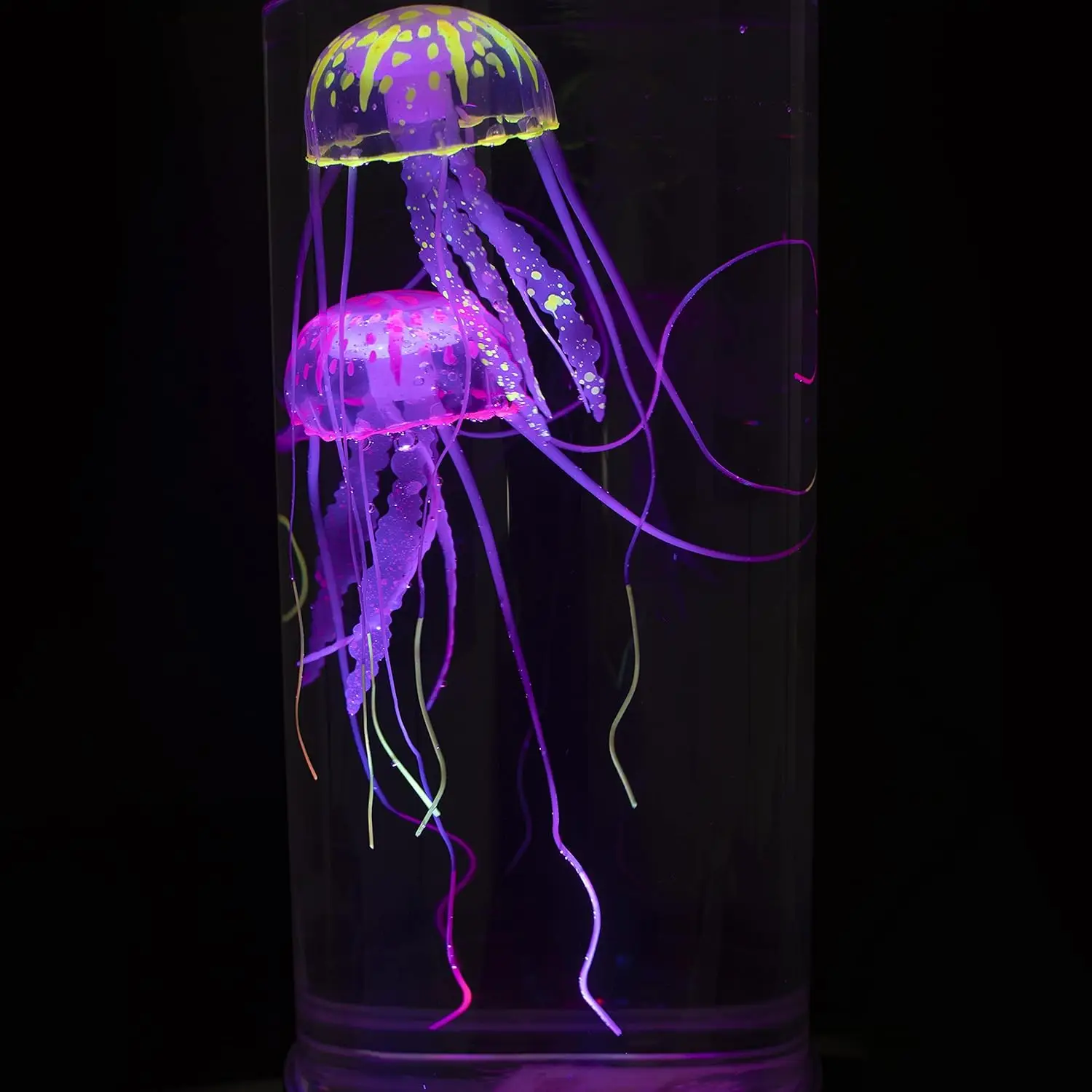LED Fantasy Jellyfish Light Lamp 7 Color Setting Jellyfish Tank Table Lamp Decorations Girl Bedroom Ornament Pendant Home Decor