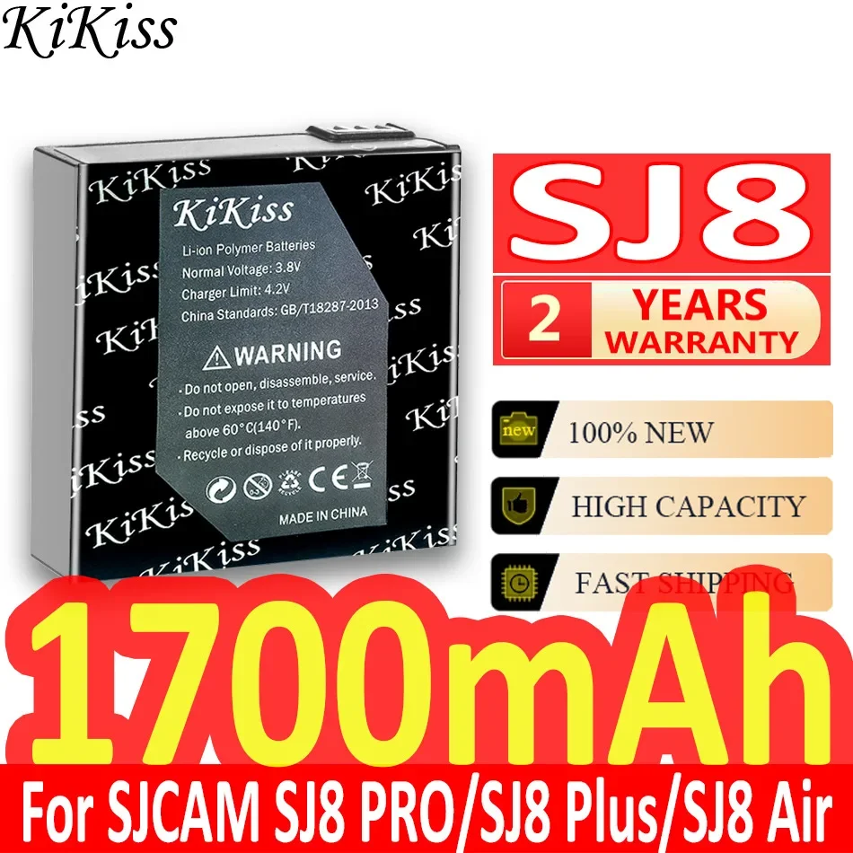 KiKiss SJ4000 SJ5000 SJ5000X M10 M20 SJ7 SJ8 SJ9 SJ10 Battery for SJCAM M20 / M20 AIR EN H9 H3 H8 PRO SJ8 PRO Action Camera