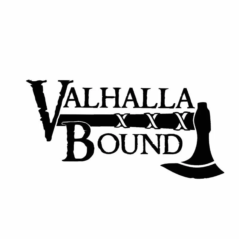 Interesting Car Sticker Valhalla Bound Viking Decal Soldier Motorcycle  Anti-UV Car Body