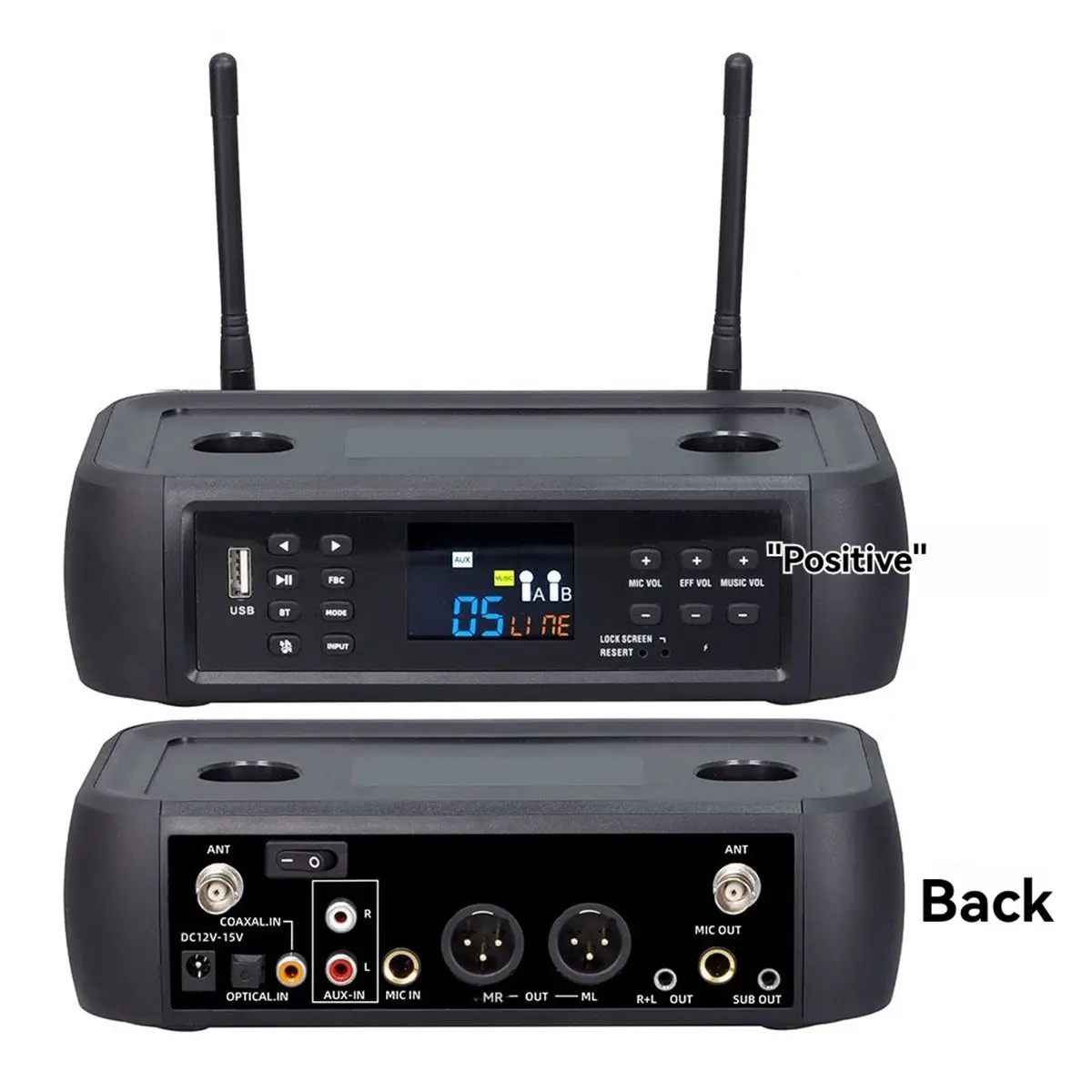 ميكروفون D801Electric Portable DSP AntiWhistling Reverb بلوتوث لاسلكي للغناء المنزلي ميكروفون KTV (الولايات المتحدة) #1