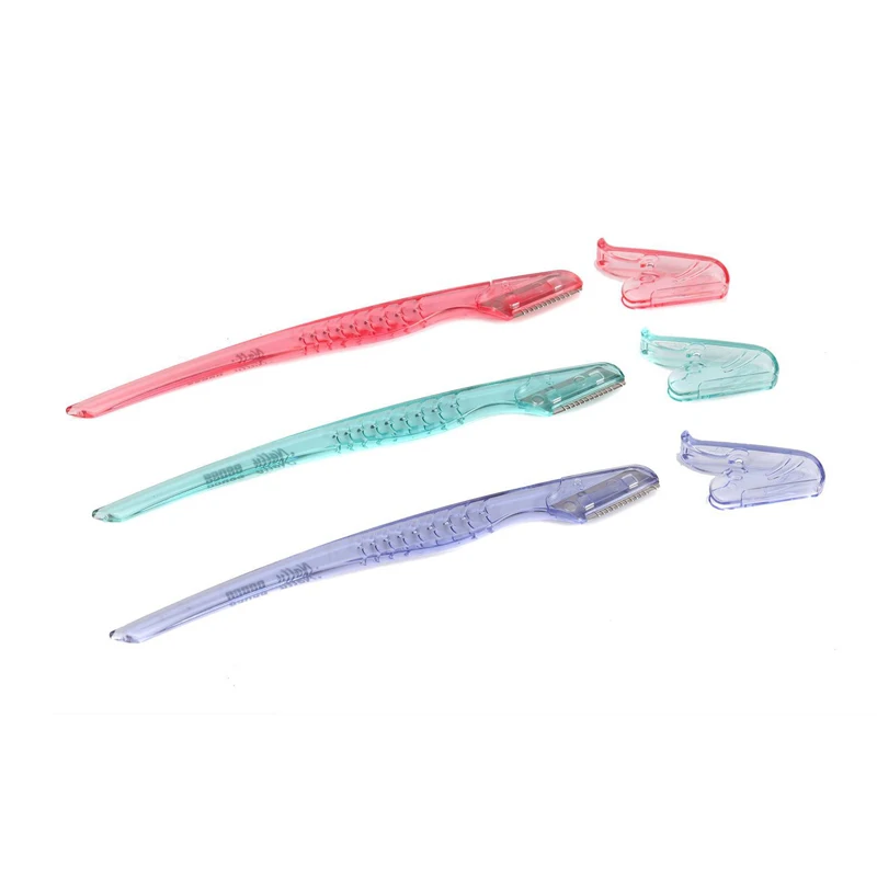 Karsyngirl 3/8 pièces tondeuse à sourcils colorée couteau de maquillage lames à sourcils épilation du visage grattoir sûr rasoir maquillage outils de beauté