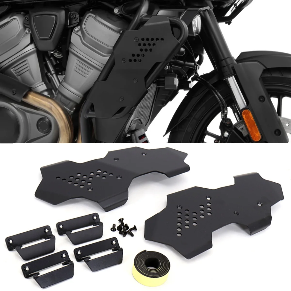 

For Pan America 1250 Special PA1250 S 2021 2022 Motorcycle Crash Bar Protection Bumper Frame Protector Cover Cylinder Head Guard