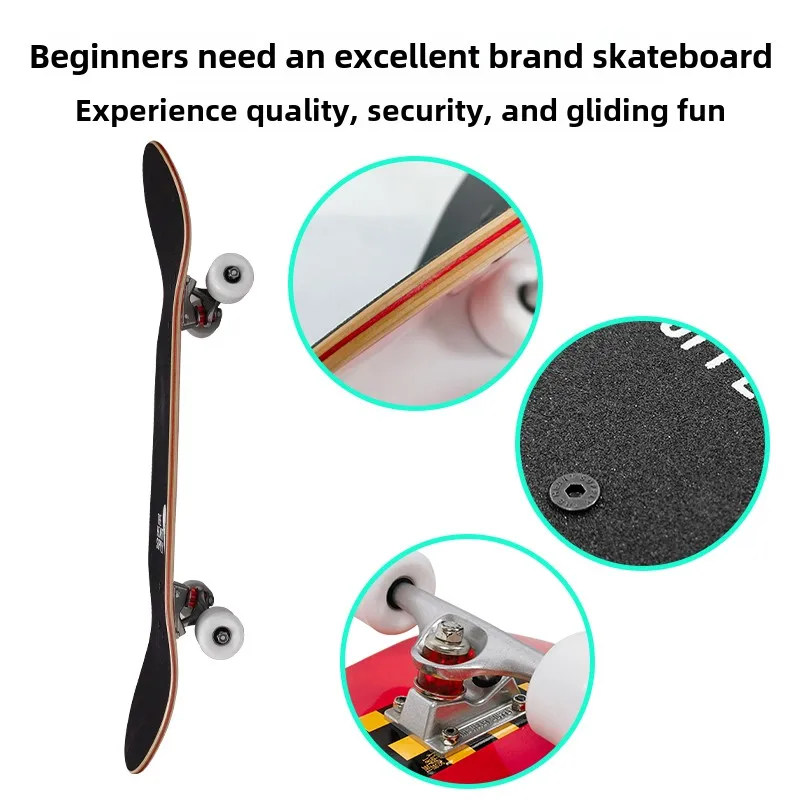 

Love Skateboard Professional Double Warp Beginner Men's and Children's Adult Four-wheel Scooter Set