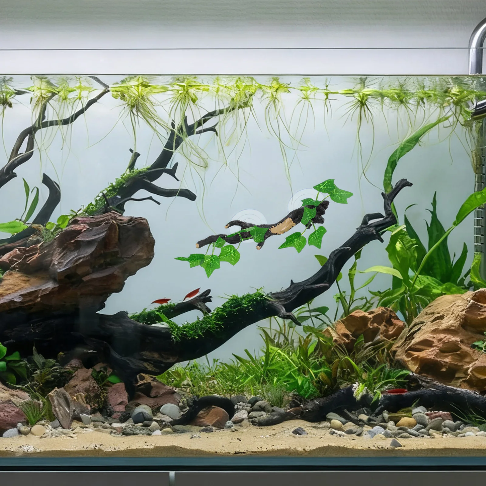 

1pc Simulated Plant Rattan Root Decor Aquarium Decoration Fish Tank Landscaping Ornament Resin Tree Root Supply Fake Rattan