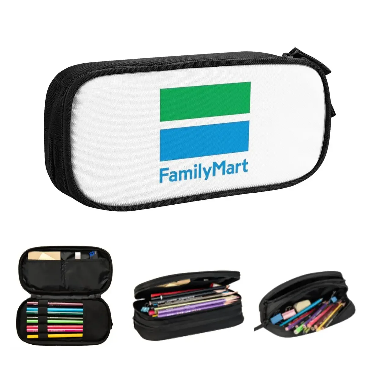 

Family Mart пеналы для школьников, школьная коробка для ручек, сумка-карандаш большой емкости, пенал для хранения канцелярских принадлежностей