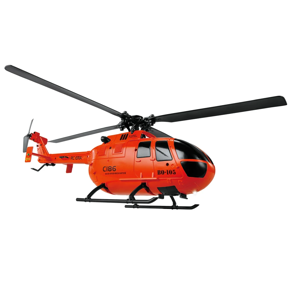 C186 Pro RC Helicopter for Adults 2.4G 4 Channel BO105 Scale with Automatic Stabilization System Hobby Toys