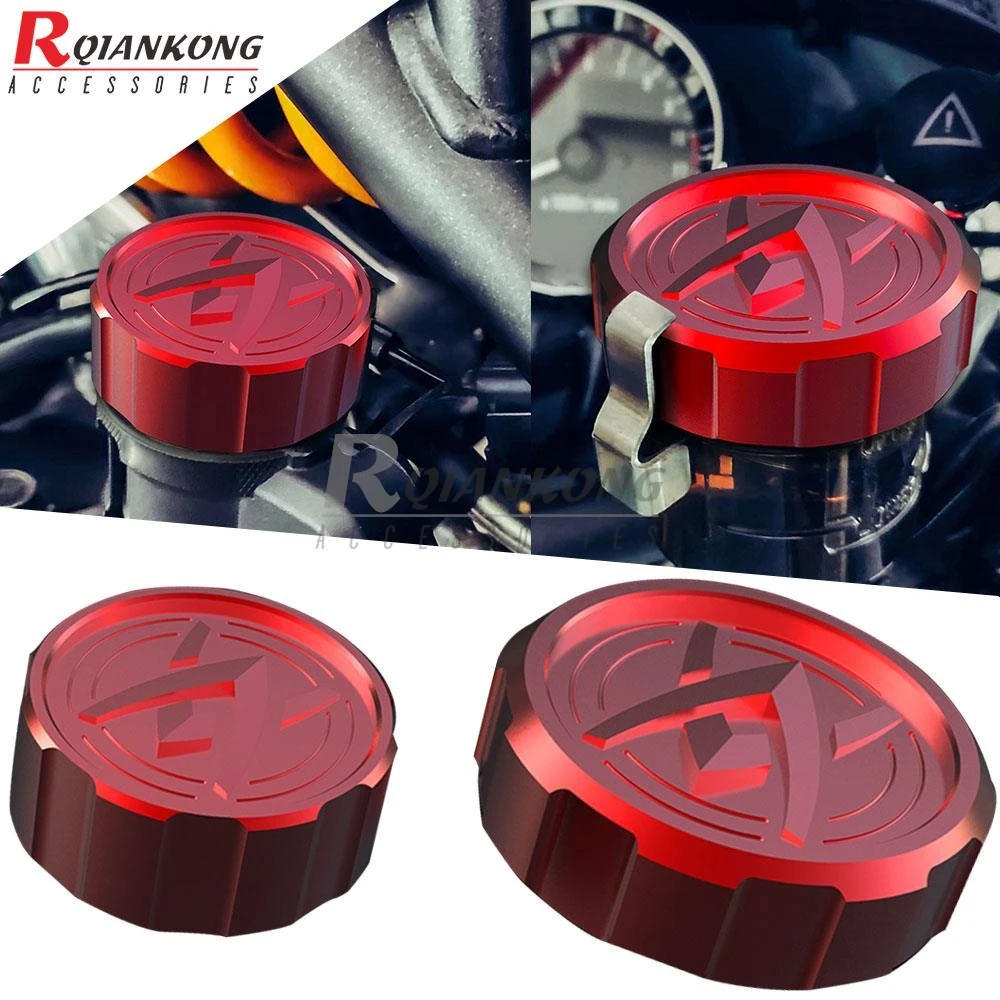

For Kawasaki Z900 Z 900 RS 900RS Z900RS Cafe 2018 2019 2020 2021 2022 2023 2024 2025 2026 Front & Rear Brake Fluid Reservoir Cap