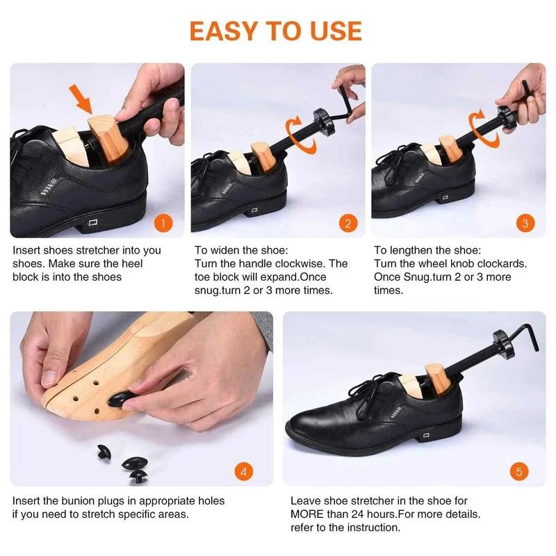 Stretcher Shoes Tree Shaper Rack 1Piece Unisex Shoe  S/M/L for Women Man Adjustable Wooden Pumps Boots Expander Trees Size