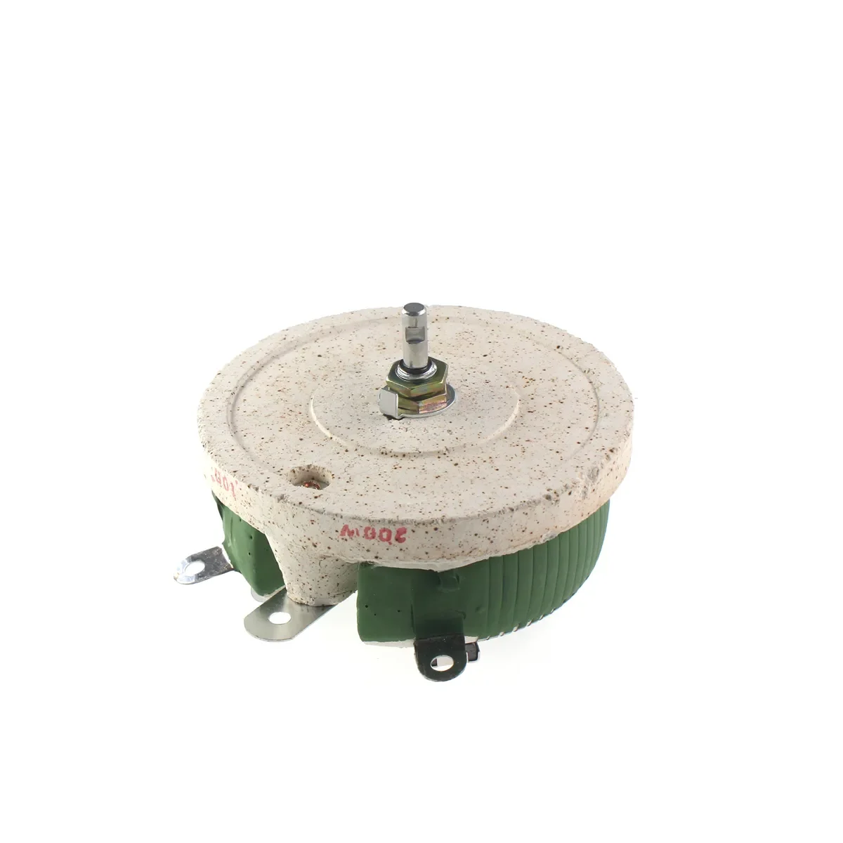 Resistencia ajustable con forma de disco enrollado de alambre variable, Reóstato rotativo de alta potencia BC1 de 200W, deslizamiento 1R 2R 3R 5R