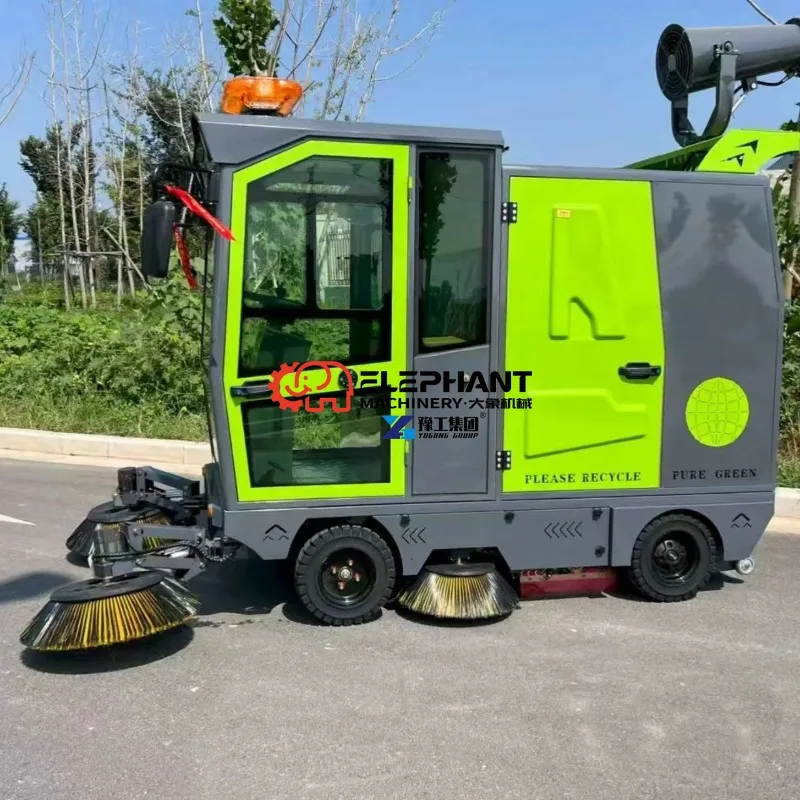 Walking Motor 1000W Rolling Brush Motor Four 100W Side Brush Motors Lead Acid Lithium Battery Optional Electric Sweeper