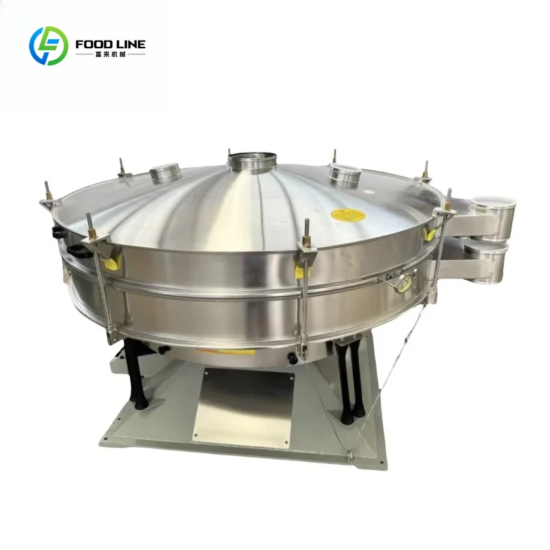 1-12 Tons Stainless Steel Vibratory Sieve High Precision Cassava Starch Food Processing 90-95% OEM Customized