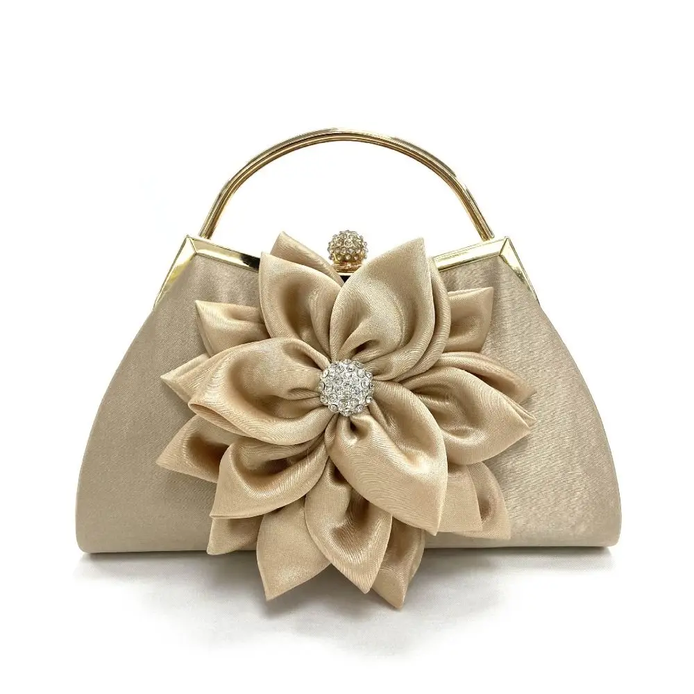 

Fashion Crossbody Bags Flower Shaped Rhinestone Clutch Shoulder Wristlet Evening Bag Party Purse Women