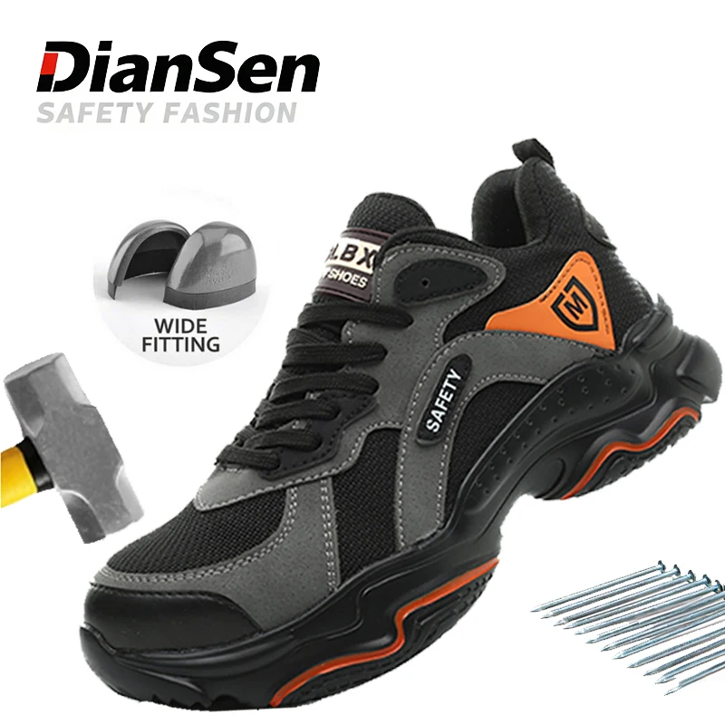 أحذية أمان مريحة من الصلب لأصابع القدم أحذية عمل خفيفة الوزن للرجال أحذية غير قابلة للانزلاق مضادة للسحق ومضادة للثقب أحذية غير قابلة للتدمير #1