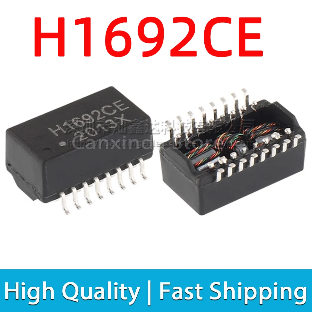 

2pcs H1692CE H1692 SOP16 SMD Network Transforme 10/100 Base-t Ethernet Isolation Transformer POE Isolated Choke