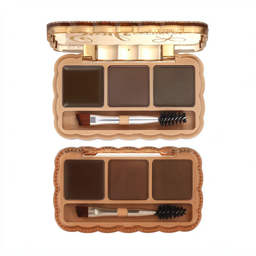 For For S F R Waterproof Brow Cream Powder Palette Long Lasting Eyebrow Defining Makeup Professional Sculpting Tint Kit
