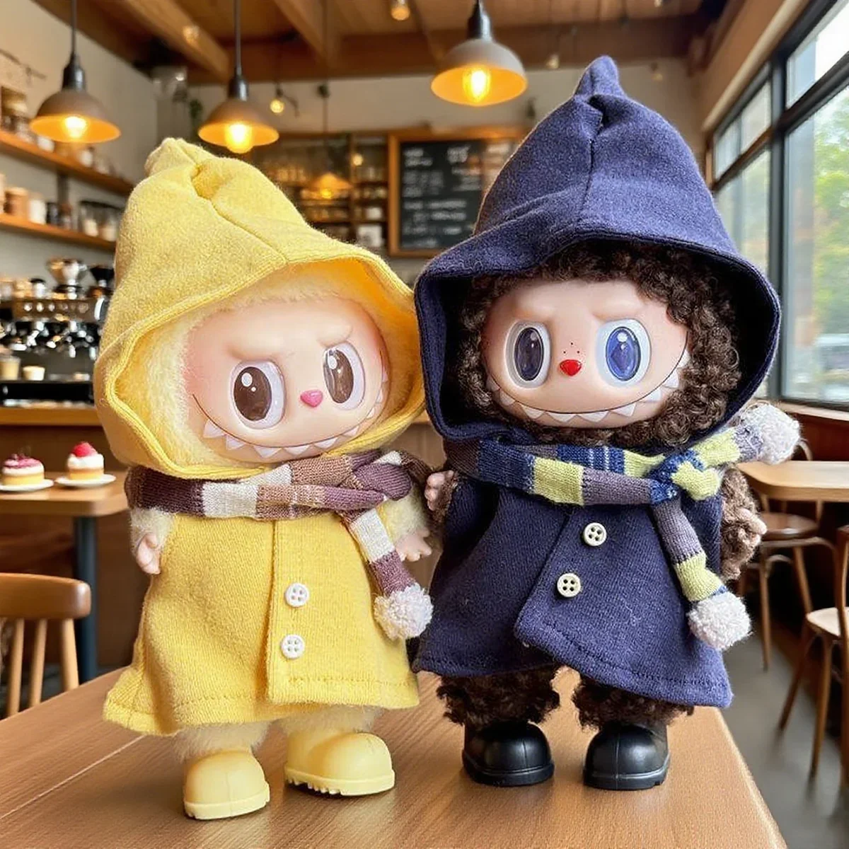 

【No Doll】Lovely Elf Cloak Clothes Mini Doll Clothes Dress Up Outfit for Labubu Christmas Decoration Clothes