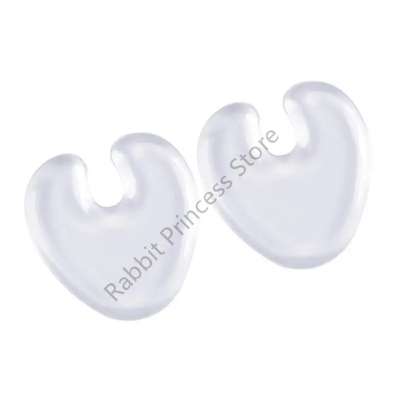 BX0F وسائد هلامية لاصقة لمقدمة القدم طبقة مخملية غير قابلة للانزلاق مريحة عند الارتداء لفترة طويلة للنساء أثناء الوقوف أو المشي