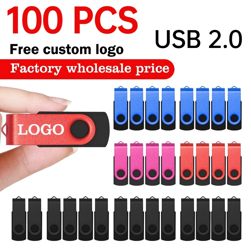 

100PCS USB 2.0 Pendrive 128GB 64GB 32GB 16GB 8GB USB Flash Drive 4GB 2GB Free laser logo 2.0 USB Flash Drive Stick Best Gift