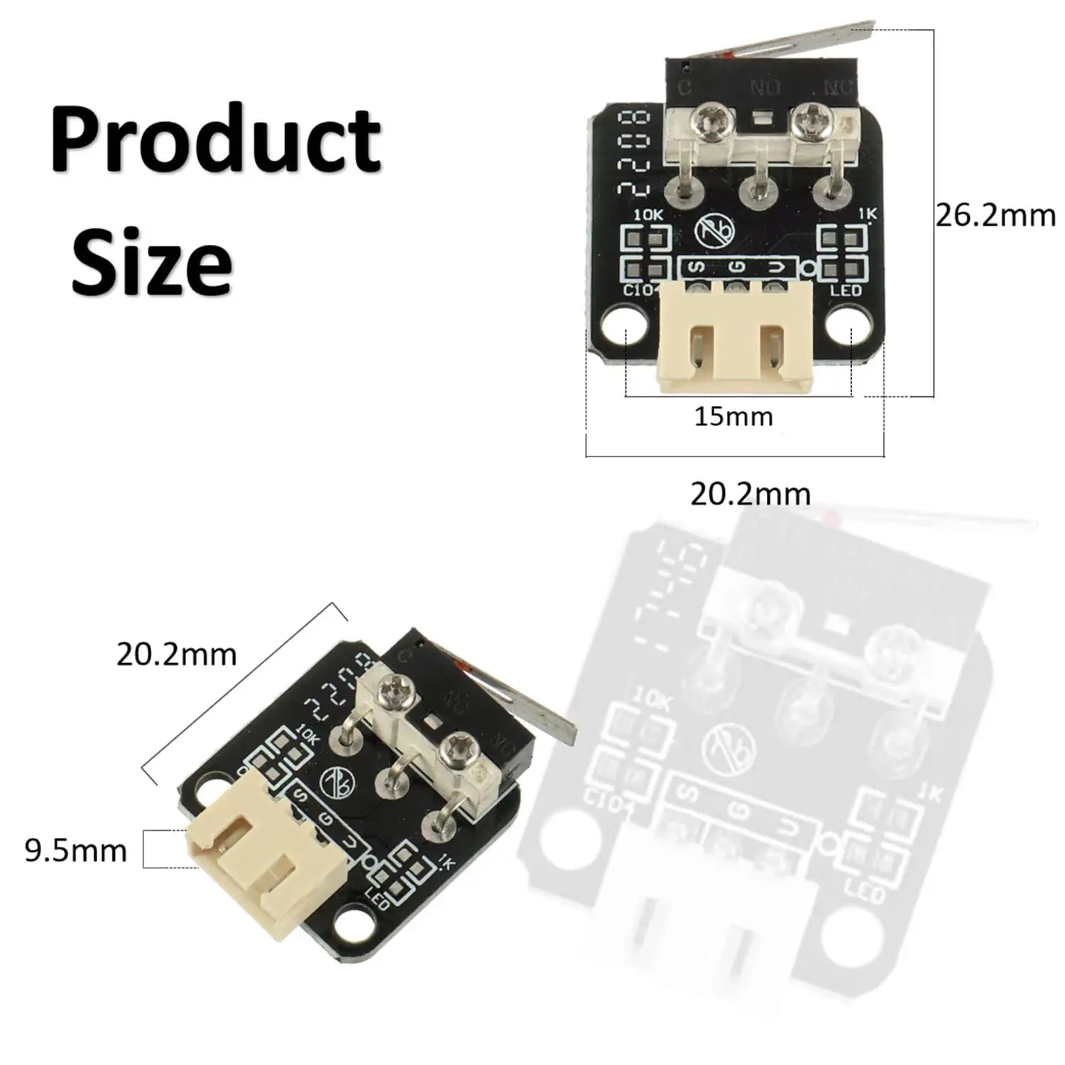 Creality Original Endstop-Endschalter-Kit 1/3/5 Stück für Ender 3/5/pro/V2 CR-10 S4 S5 Serie 3D-Drucker X Y Z Achse – Detail 4