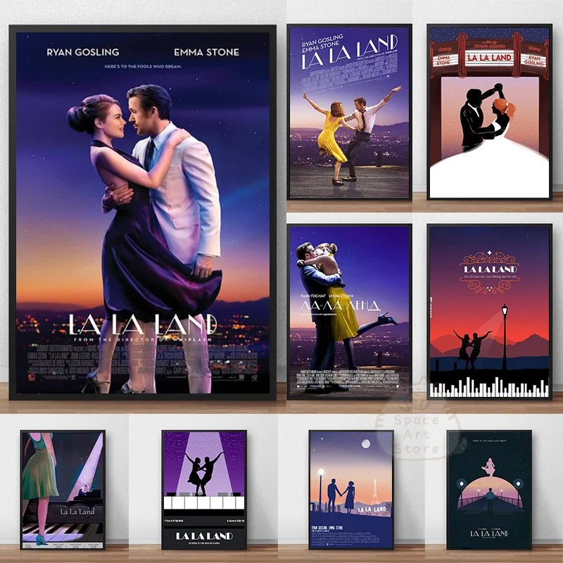 La La Land Music Movie Canvas Painting Posters and Prints Wall Art Picture Vintage Poster Decorative Bedroom Home Decor Cuadros