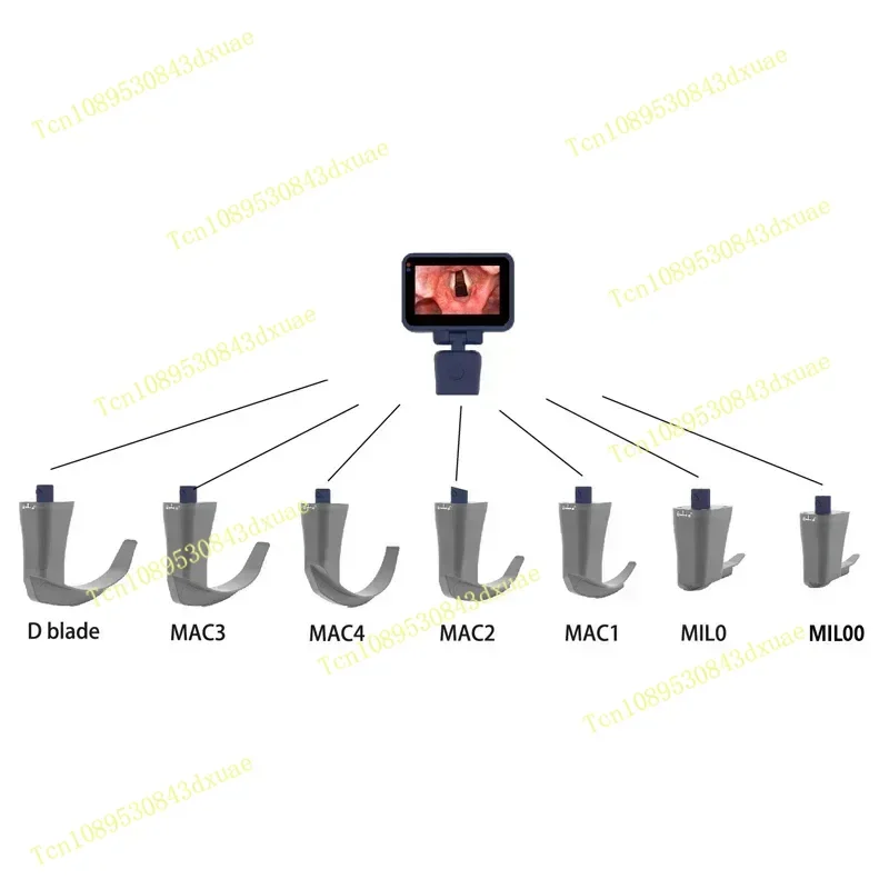 CR-31 3 inch/4.5 inch Touch Screen Reusable anesthesi Video Laryngoscope for Intubation with different Sizes of reusable Blades