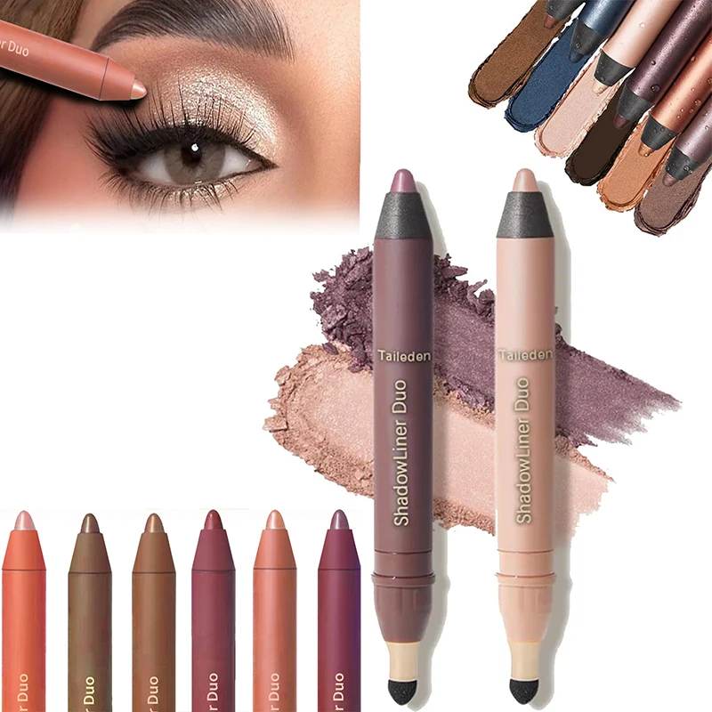 CCHATM Cor Perfeita Duo-Shadow Liner 2 em 1 Delineador e Sombra Taileden Shadow Liner Duo Plum Sombra Vara Smolder Stick