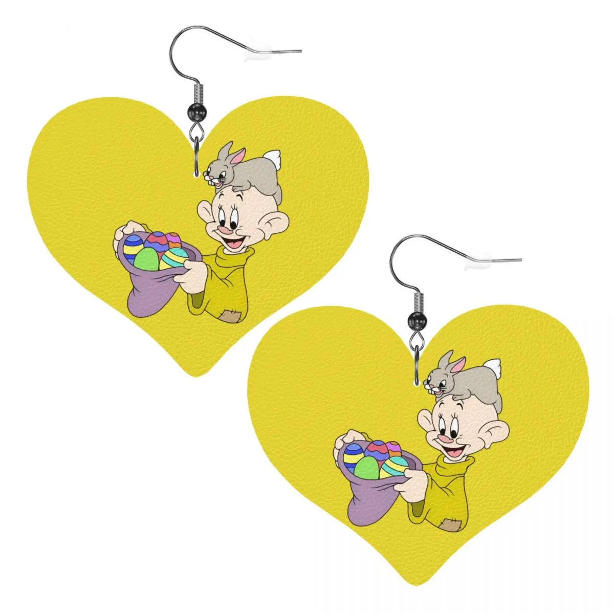 

Кожаные серьги с изображением Белоснежки и семи гномов для женщин, висячие серьги, ювелирные аксессуары