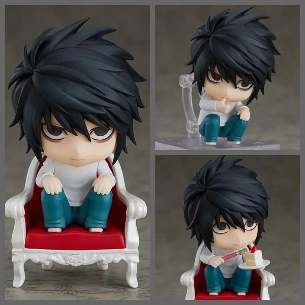 Figurka Anime L w wersji Q, Nendoroid Death Note 1200 L 2.0, figurka z wymiennymi twarzami, w pudełku.