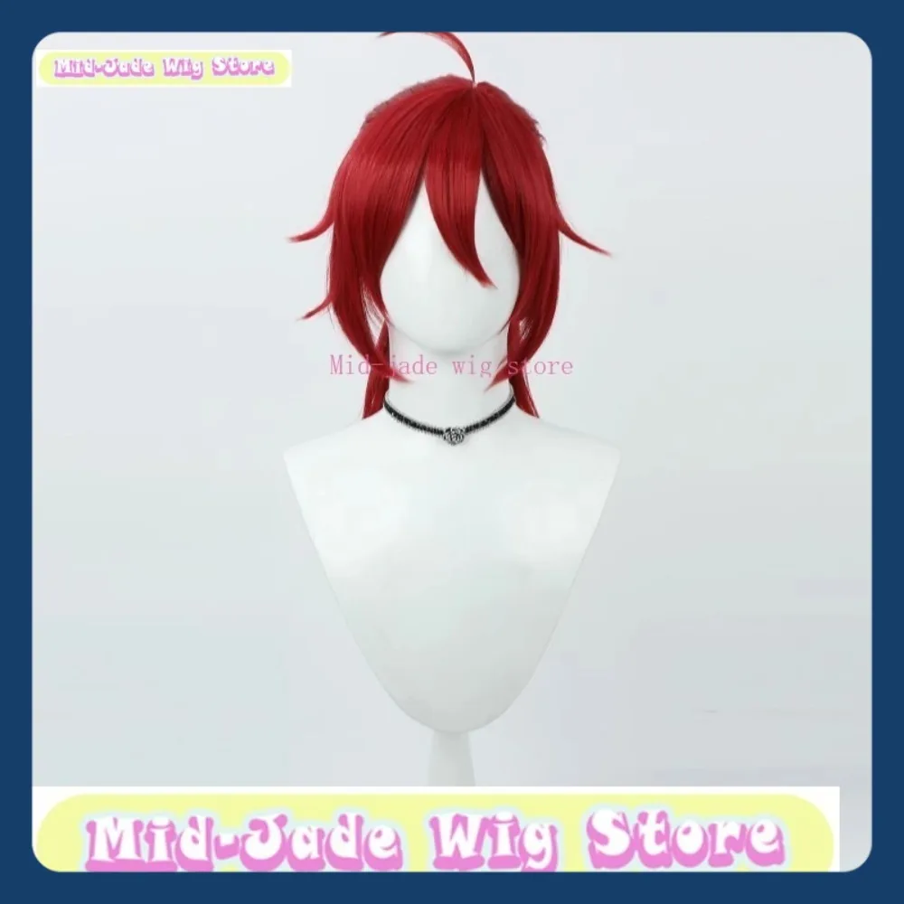 Tienda de pelucas de jade medio Honkai: Star Rail Luka, peluca de Cosplay, juego de Anime, accesorios de disfraz de Halloween, pelo sintético