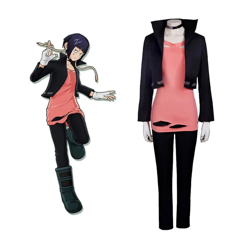 Disfraz de Anime My Hero Academia Kyoka Jiro, conjunto de accesorios del mismo estilo, peluca, disfraz de Halloween, yy:89