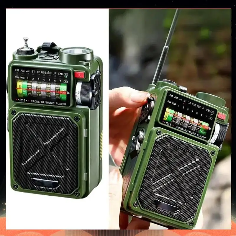 تعمل باليد في حالات الطوارئ راديو بالطاقة الشمسية الشمسية بلوتوث التخييم في الهواء الطلق إنذار راديو بلوتوث التخييم في الهواء الطلق إنذار راديو-TCE