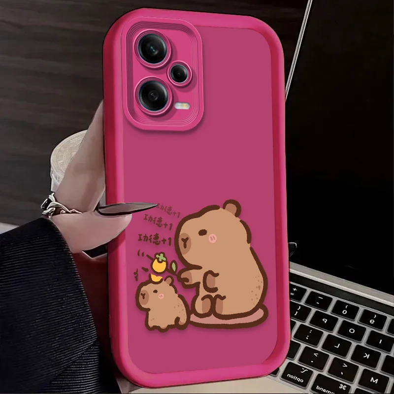 حافظة كابيبالا جميلة وممتعة لهاتف Xiaomi Redmi A5 A4 A3 A3X A2 A1 Plus 13X Redmi K80 Ultra K70 K70E K60 K60E K50 K40 K40S K30