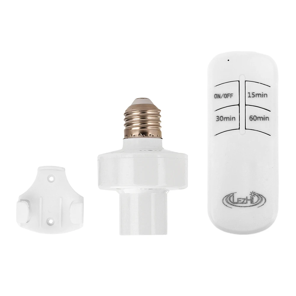 Wireless Remote Control E27 Light Socket Lamp Holder For LED Bulbs Lamp Socket Wireless Light Switch Kit AC 110V-240V