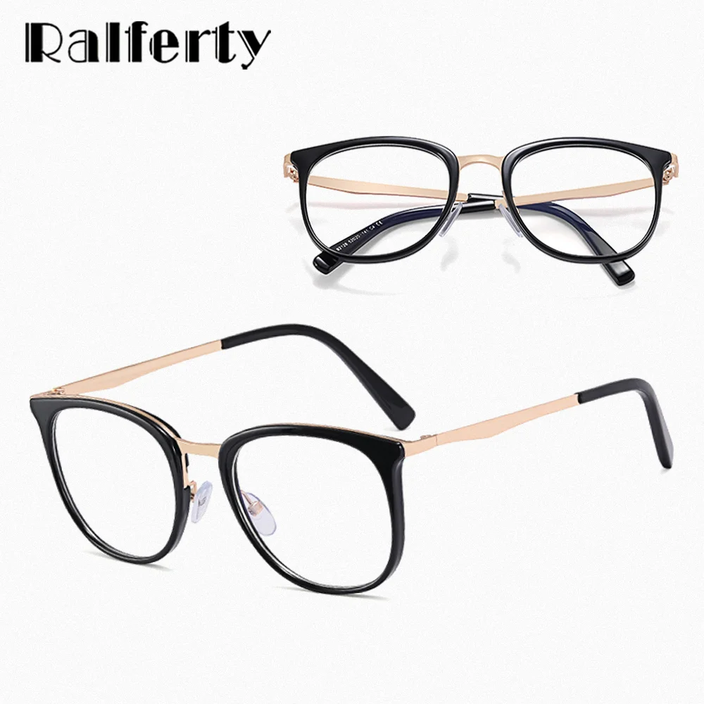 Ralferty Fashion Glasses Frame Women Clear Eyeglasses Frames For Optic Myopia Prescription Glasses 0 Diopter oculos de grau