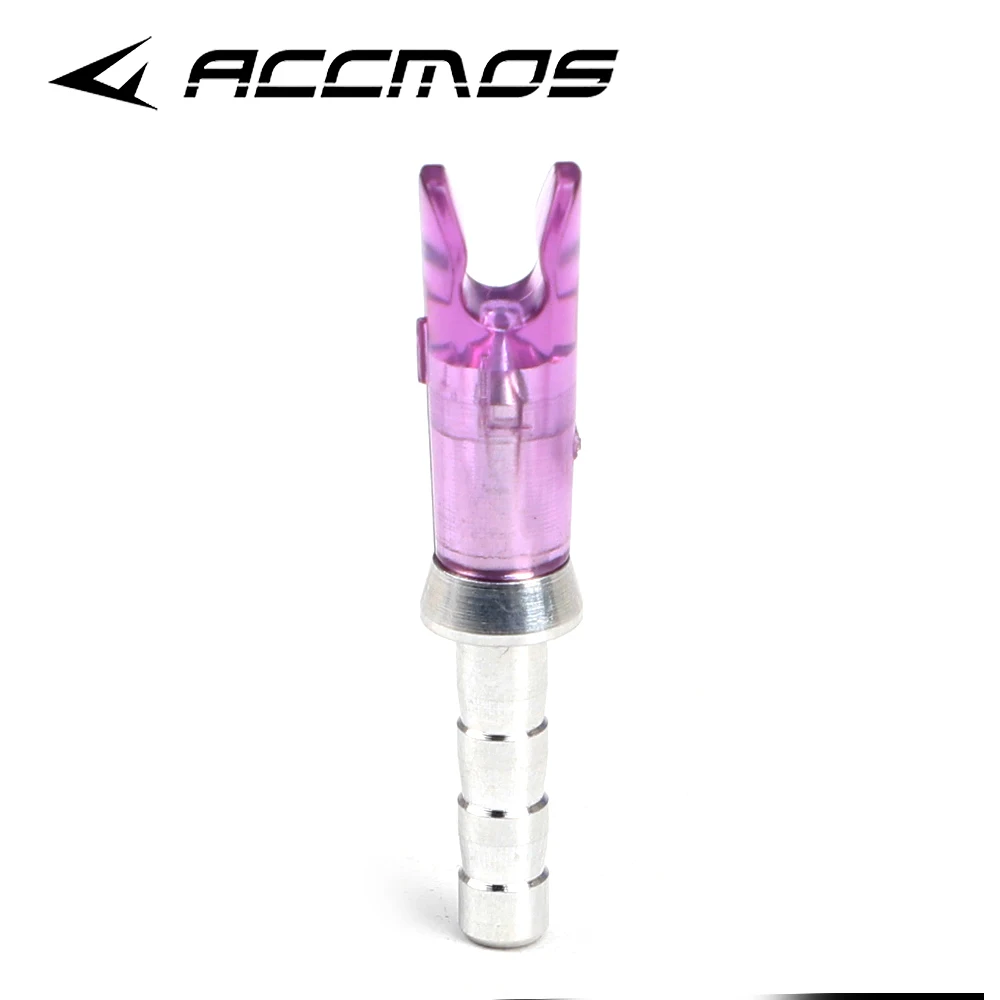 36ps/pack Arrow Pin Nocks Size L Arrow Nock +Aluminum Pin For ID 4.2mm 6.2mm Carbon Arrow Shaft DIY Archery Accessories