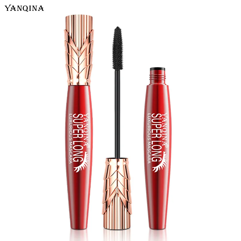 Yanqina Crown Mascara wasserdicht verlängern dicke Curling Mascara kein Verblassen 24 Stunden dauerhafte Feuchtigkeit creme 4d Mascara Kosmetik