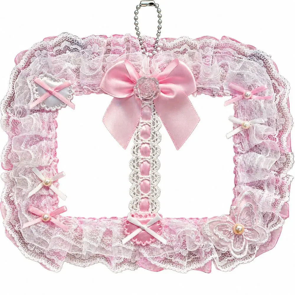 Gifts Double Slot Photocard Holder Lolita Style Cute Photocard Case Ribbon Bow Photo Card Display Holder Bag Supplies