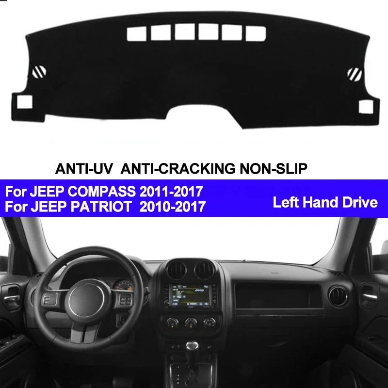 

Car Dashboard Cover Dash Mat for Jeep Patriot 2010 - 2014 2015 2016 2017 Compass 2011 - 2014 2015 2016 2017 Dashmat Pad